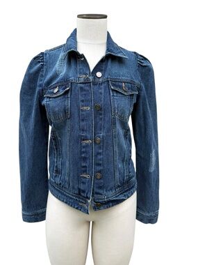 Elan Light Blue Denim Top with Care Label